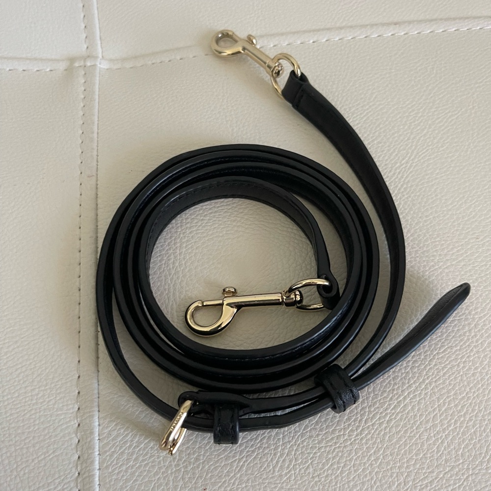 Coach Black Leather Crossbody Strap